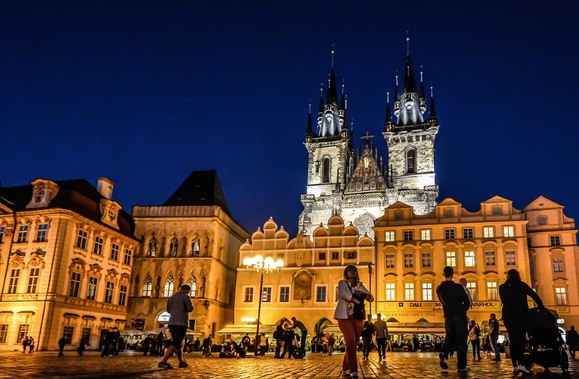 Praha osvětlení