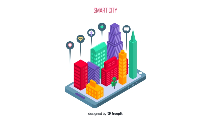 Freepik smart city colors