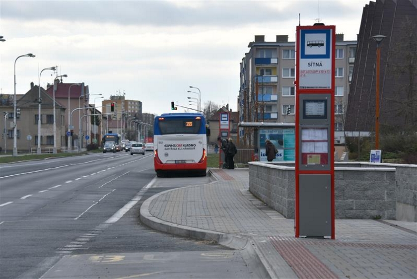Projekt chytrých zastávek v Kladně