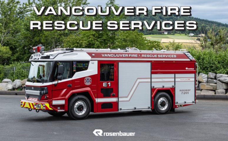 Vancouver Rosenbauer RTX Electric Fire Engine